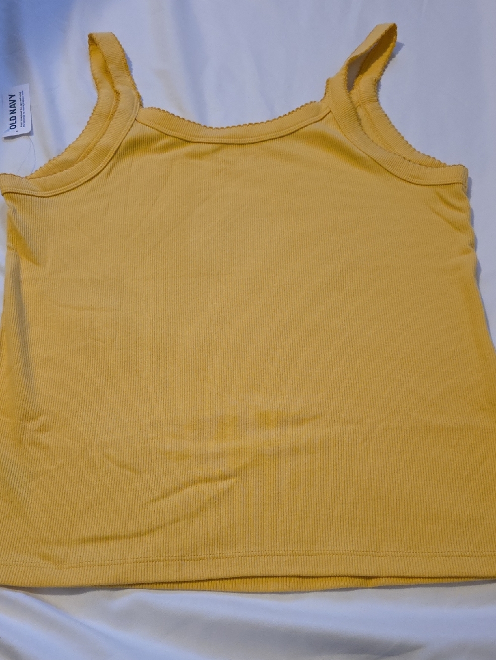 ❣️5 For $20❣️Old Navy Yellow Ribbed Tank Camisole - Picture 4 of 5